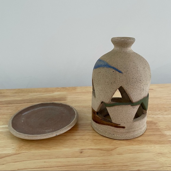 Handmade Pottery Lantern for Candles - Picture 6 of 8